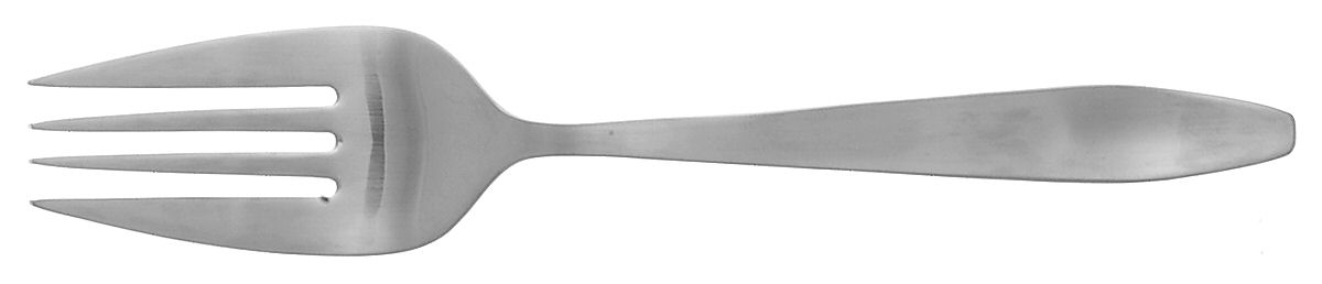 Sestina (Stainless) Medium Solid Cold Meat Serving Fork by Oneida Silver-1