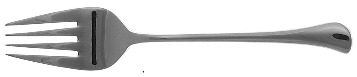 Sanderson (Stainless) Large Solid Cold Meat Serving Fork by Oneida Silver-1