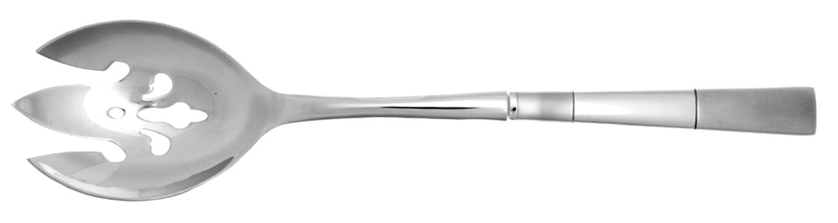 Echo (Stainless) Salad Serving Fork with Stainless Prongs HC by Oneida Silver-1