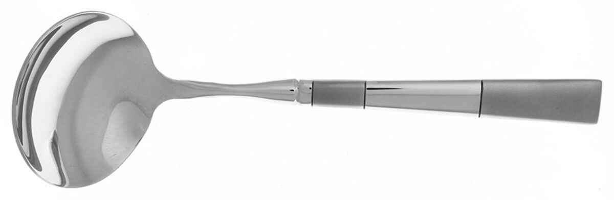 Echo (Stainless) Gravy Ladle with No Spout Stainless Bowl HC by Oneida Silver-1