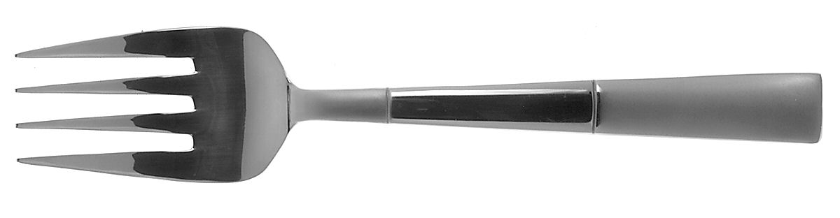 Echo (Stainless) Medium Solid Cold Meat Serving Fork by Oneida Silver-1