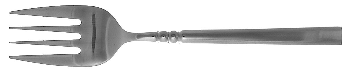 Tortola (Stainless) Medium Solid Cold Meat Serving Fork by Oneida Silver-1