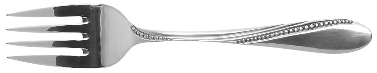 Normandy (Stainless) Medium Solid Cold Meat Serving Fork by Oneida Silver-1
