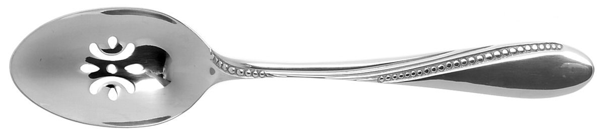 Normandy (Stainless) Pierced Tablespoon (Serving Spoon) by Oneida Silver-1