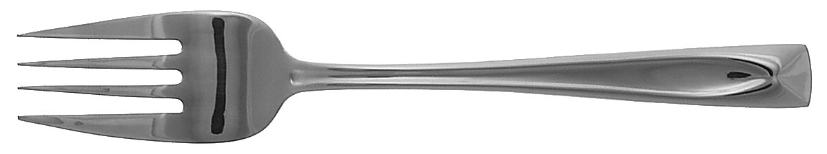 Lincoln (Stainless) Medium Solid Cold Meat Serving Fork by Oneida Silver-1