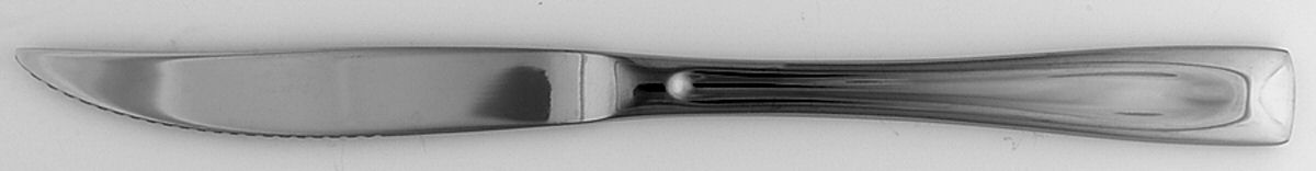 Lincoln (Stainless) Individual Solid Handle Steak Knife by Oneida Silver-1