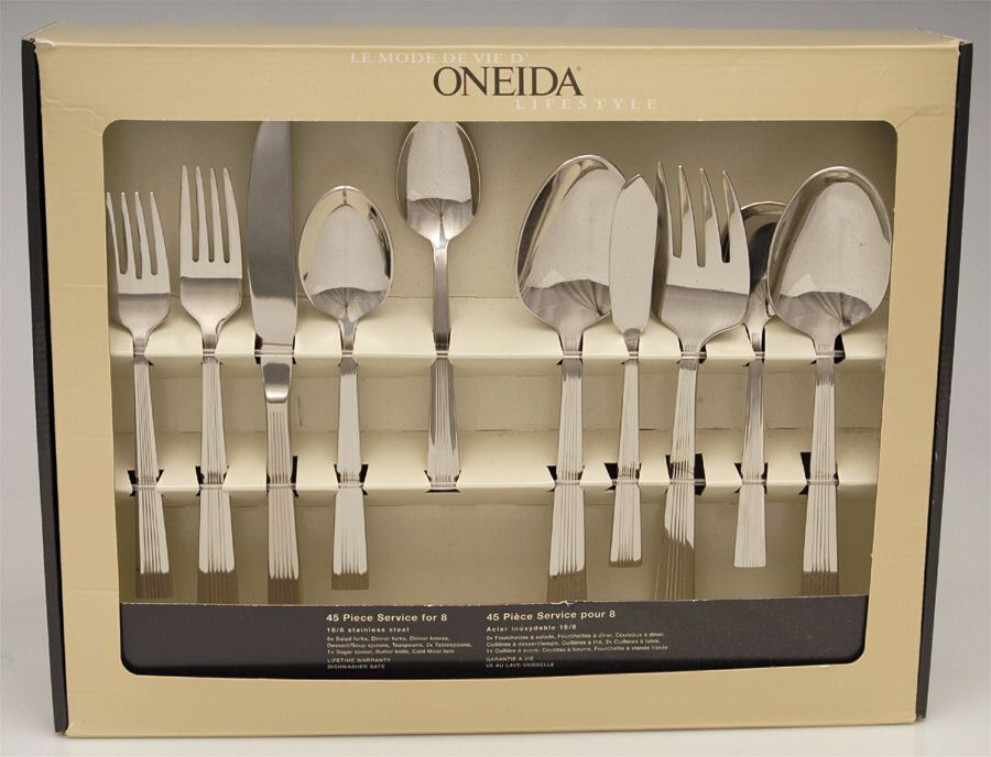 Portabello (Stainless) 45 Piece Set by Oneida Silver-1