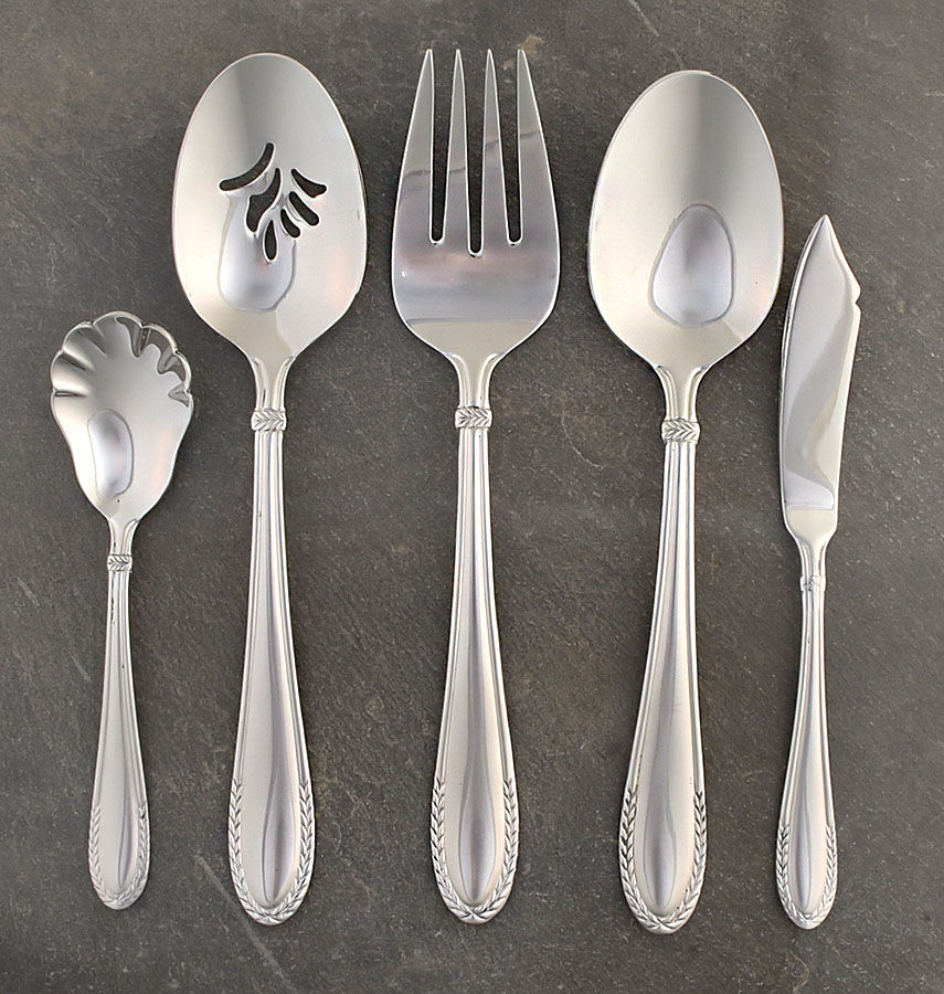 Wheat (Stainless) 5 Piece Hostess Set by Oneida Silver-1
