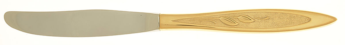 Golden Royal Harvest (Gold Plate) Modern Hollow Knife by Oneida Silver-1