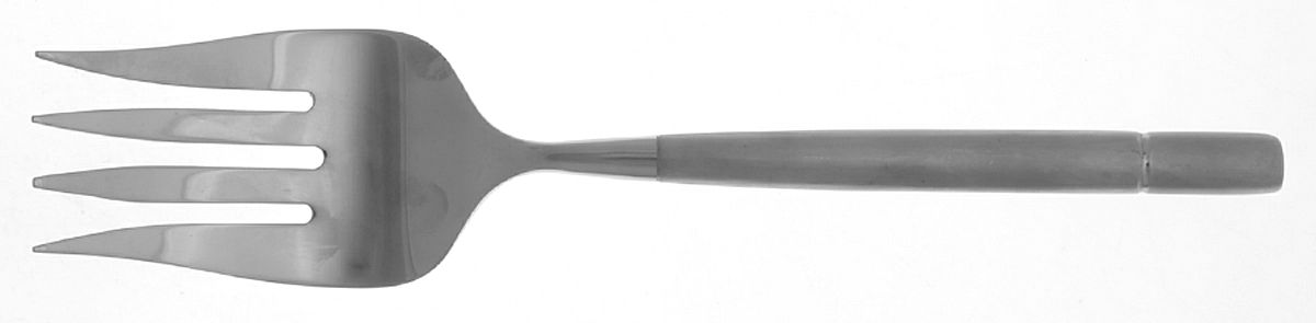 Dalton (Stainless) Medium Solid Cold Meat Serving Fork by Oneida Silver-1