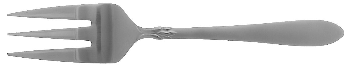 Simba (Stainless) Medium Solid Cold Meat Serving Fork by Oneida Silver-1