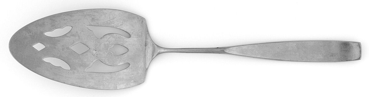 Le Mans (Stainless, Satin, Thick Handle) Pierced All Stainless Pie Server by Oxford Hall-1