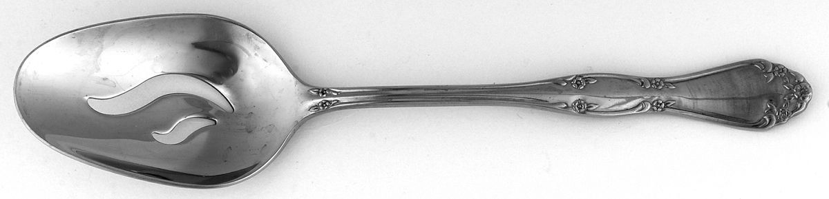 OHS260 (Stainless) Pierced Tablespoon (Serving Spoon) by Oneida Silver-1
