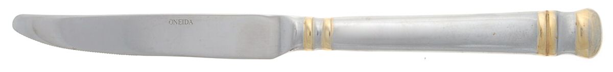 Golden Chalcis (Stainless) New French Solid Knife by Oneida Silver-1