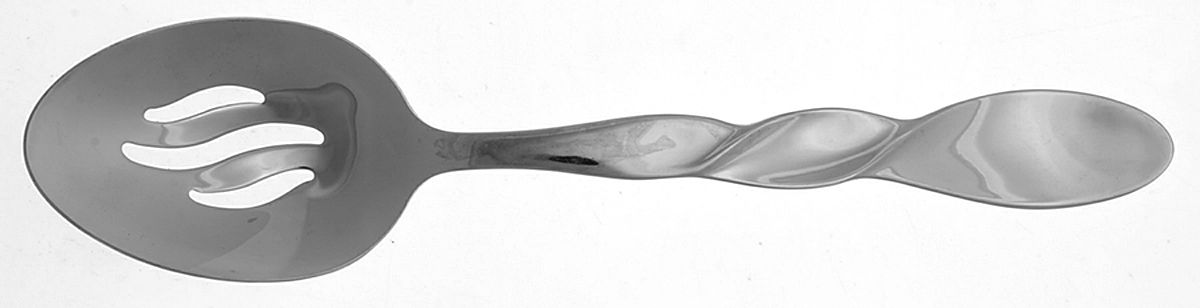Helix (Stainless) Pierced Tablespoon (Serving Spoon) by Oneida Silver-1