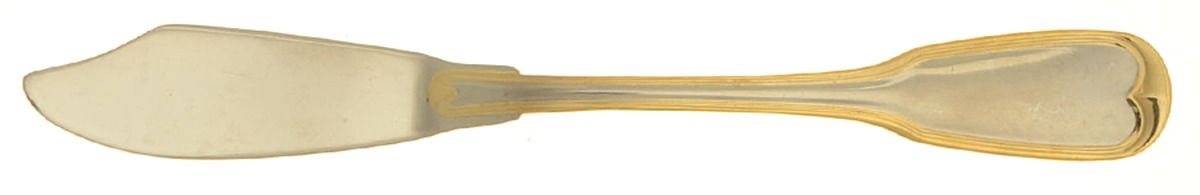 Golden Anne (Stainless) Flat Handle Master Butter Knife by Oneida Silver-1