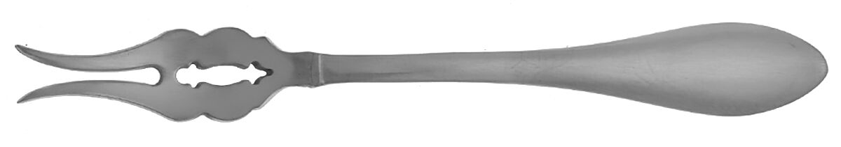 Jackson (Stainless) Butter Pick with Two Tines and Pierced Bowl HC by Oneida Silver-1