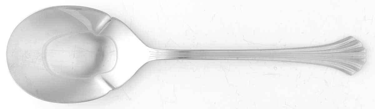 Saratoga (Stainless) Solid Smooth Casserole Spoon by Oneida Silver-1