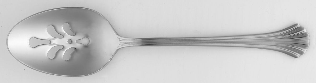 Saratoga (Stainless) Pierced Tablespoon (Serving Spoon) by Oneida Silver-1