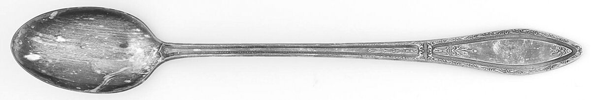 Mystic-Coronet (Slvp, 1926, Monograms) Iced Tea Spoon by Oneida Silver-1
