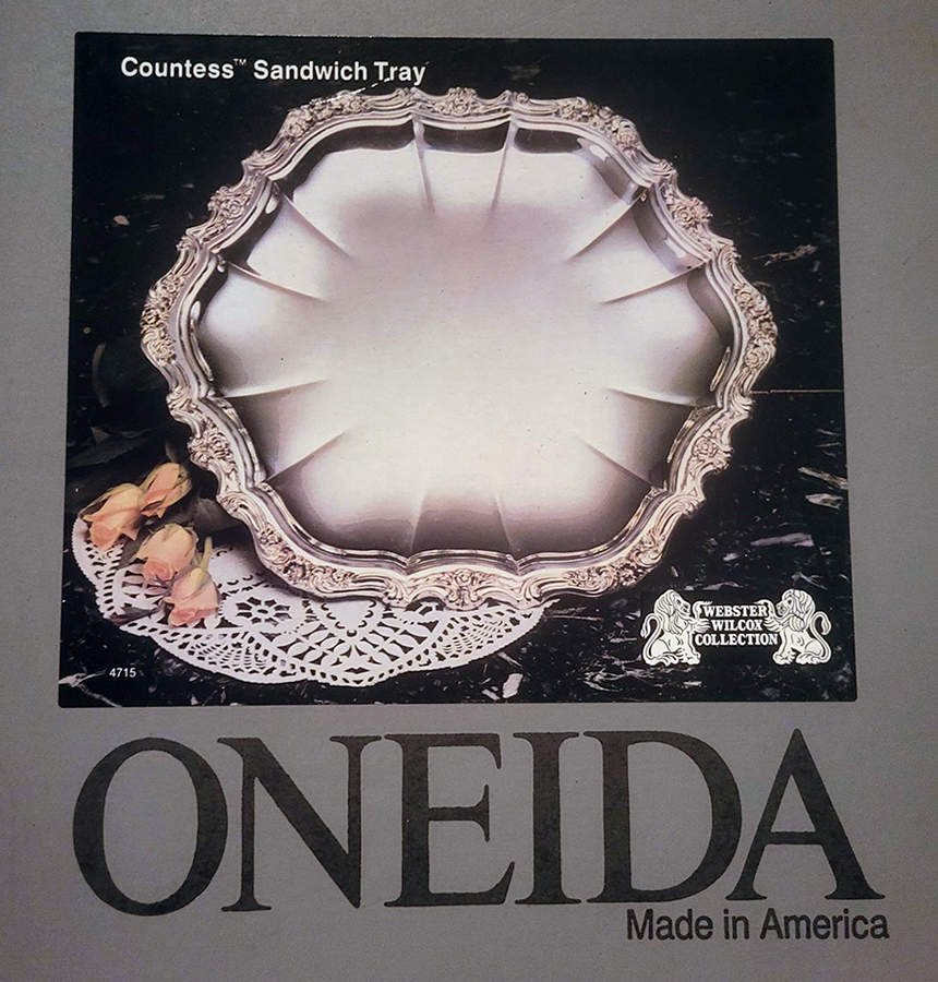 Countess (Silverplate, Hollowware) 12" Sandwich Plate by Oneida Silver-1