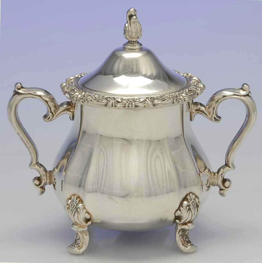 Countess (Silverplate, Hollowware) Sugar Bowl & Lid by Oneida Silver-1