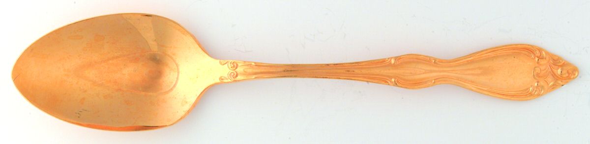 Old South-Gold (Gold Electroplate) Tablespoon (Serving Spoon) by Oneida Silver-1