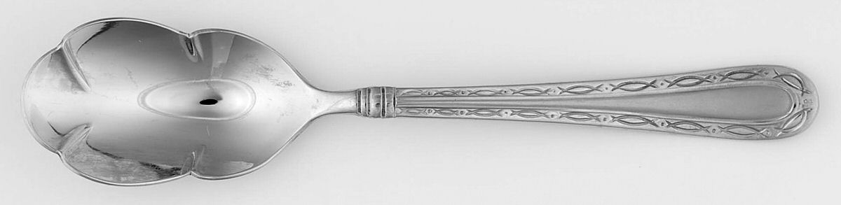 Merlot (Stainless) Sugar Shell Spoon by Oneida Silver-1