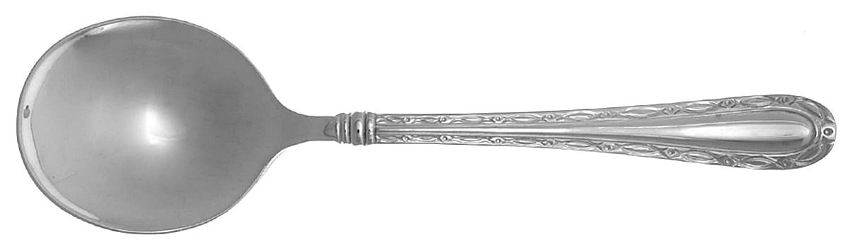 Merlot (Stainless) Round Bowl Soup Spoon (Cream Soup) by Oneida Silver-1