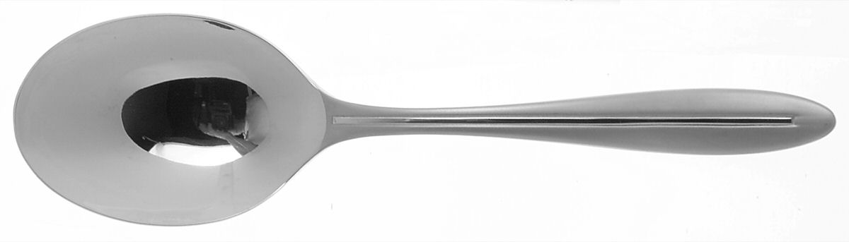 Stave (Stainless) Solid Smooth Casserole Spoon by Oneida Silver-1