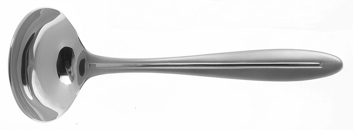 Stave (Stainless) Solid Gravy Ladle by Oneida Silver-1