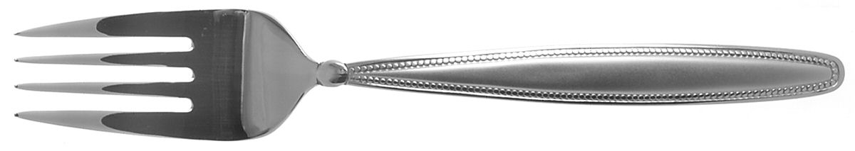 Montague (Stainless) Medium Solid Cold Meat Serving Fork by Oneida Silver-1