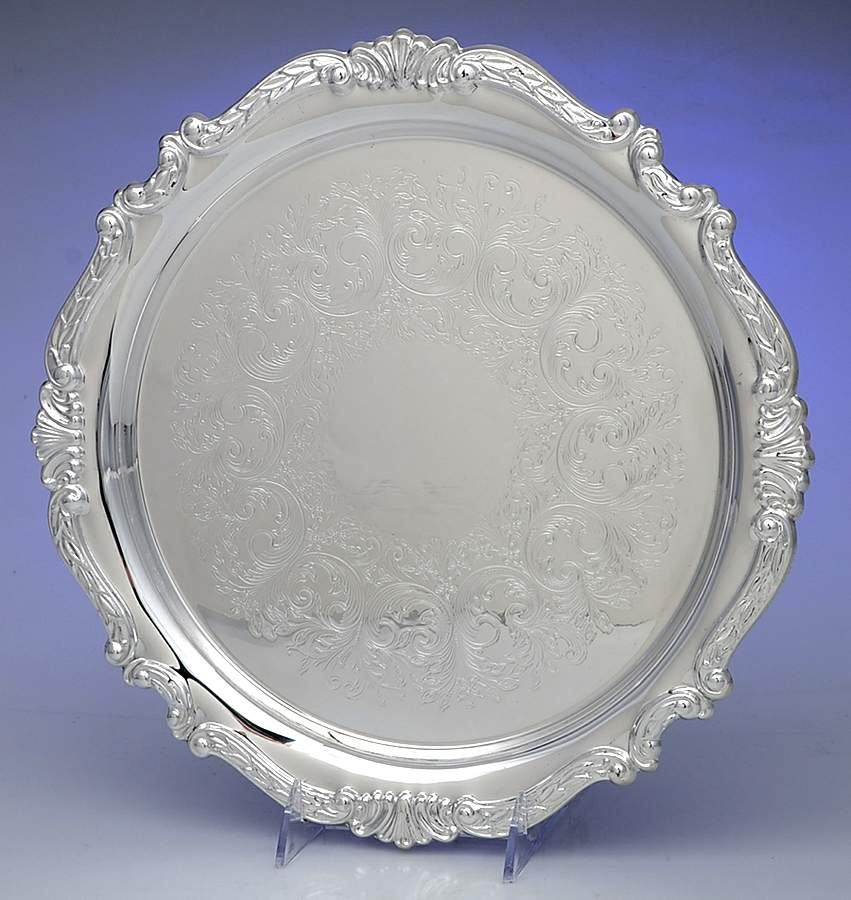 Scroll (Silverplate, Hollowware) Plated Footed Bon Bon Bowl by Oneida Silver-1