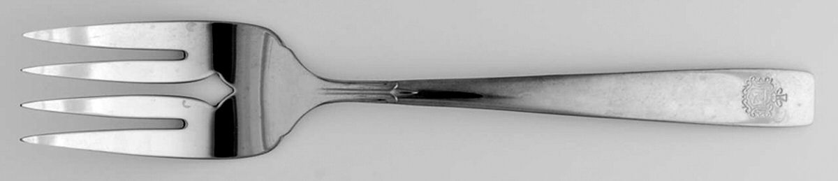 OHS293 (Stainless) Medium Solid Cold Meat Serving Fork by Oneida Silver-1