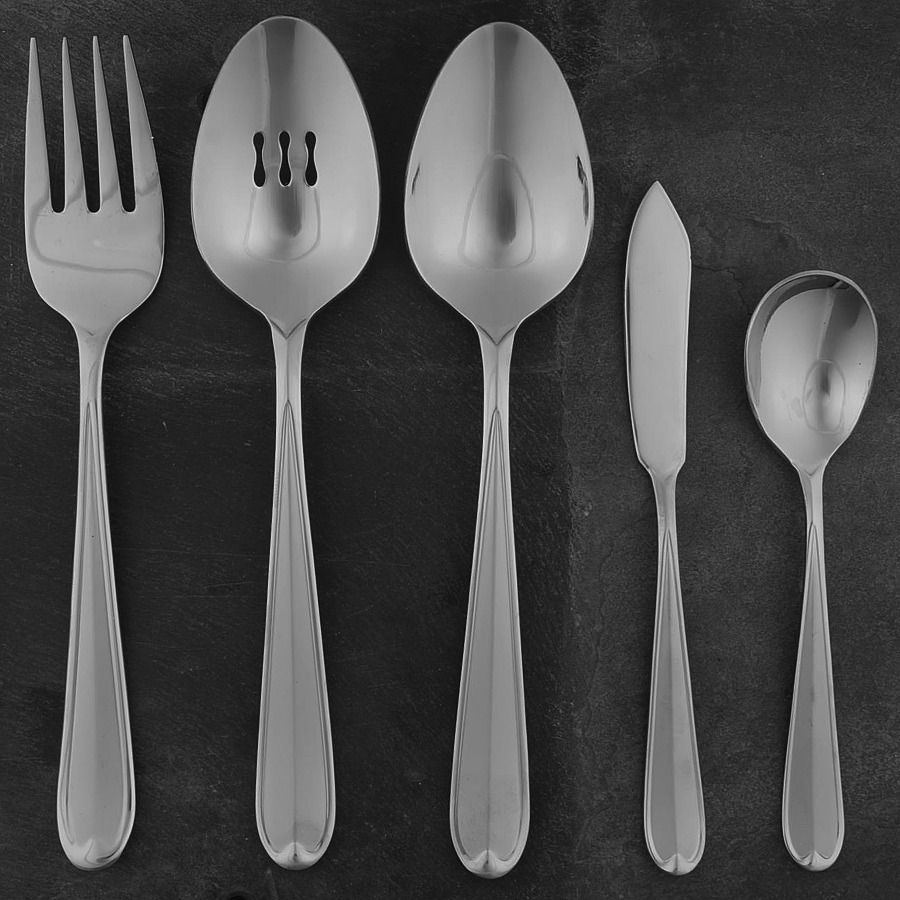 Dylan (Stainless) 5 Piece Hostess Set by Oneida Silver-1