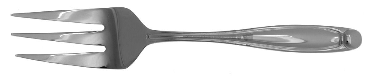 Alexandria-Glossy Medium Solid Cold Meat Serving Fork by Oneida Silver-1