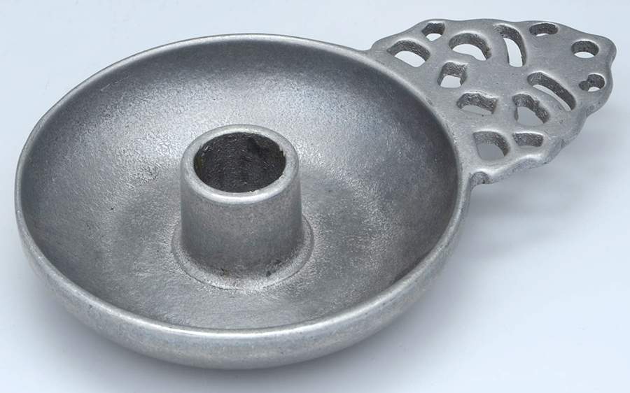 Cambridge Colonial-Pewter Hollowware Smooth Chamberstick by Oneida Silver-1