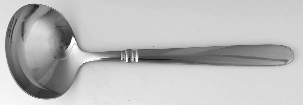 Eastview (Stainless) Solid Gravy Ladle by Oneida Silver-1