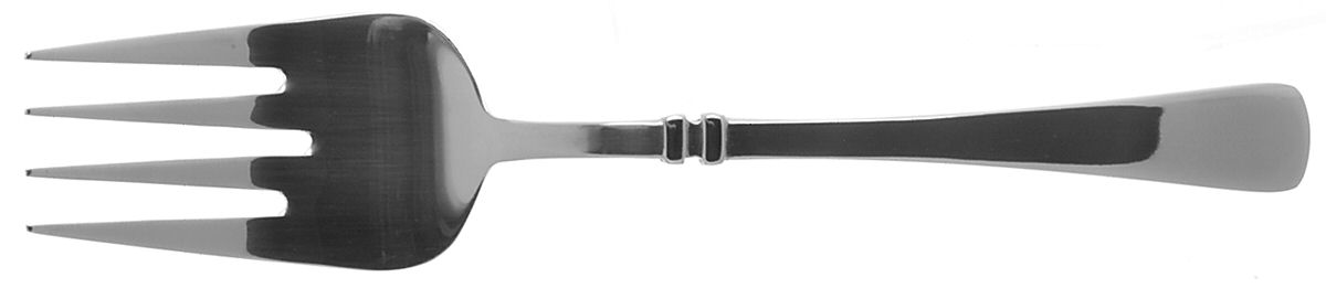 Bergen (Stainless) Medium Solid Cold Meat Serving Fork by Oneida Silver-1