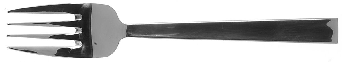 Oakland (Stainless) Large Solid Cold Meat Serving Fork by Oneida Silver-1