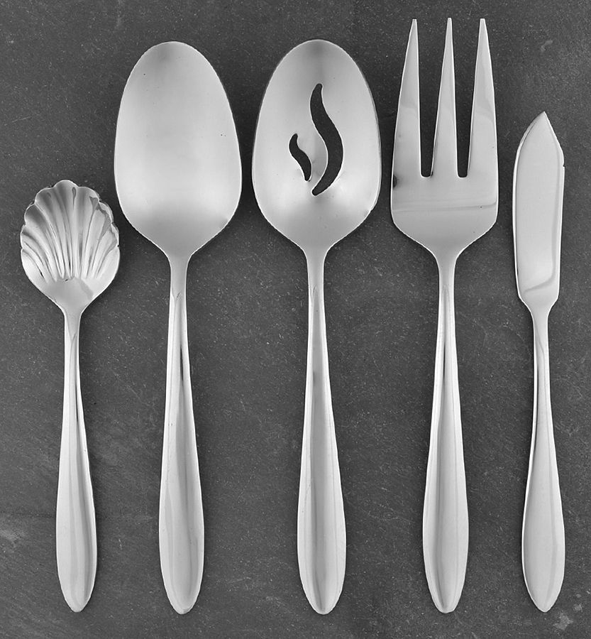 Trista (Stainless) 5 Piece Hostess Set by Oneida Silver-1