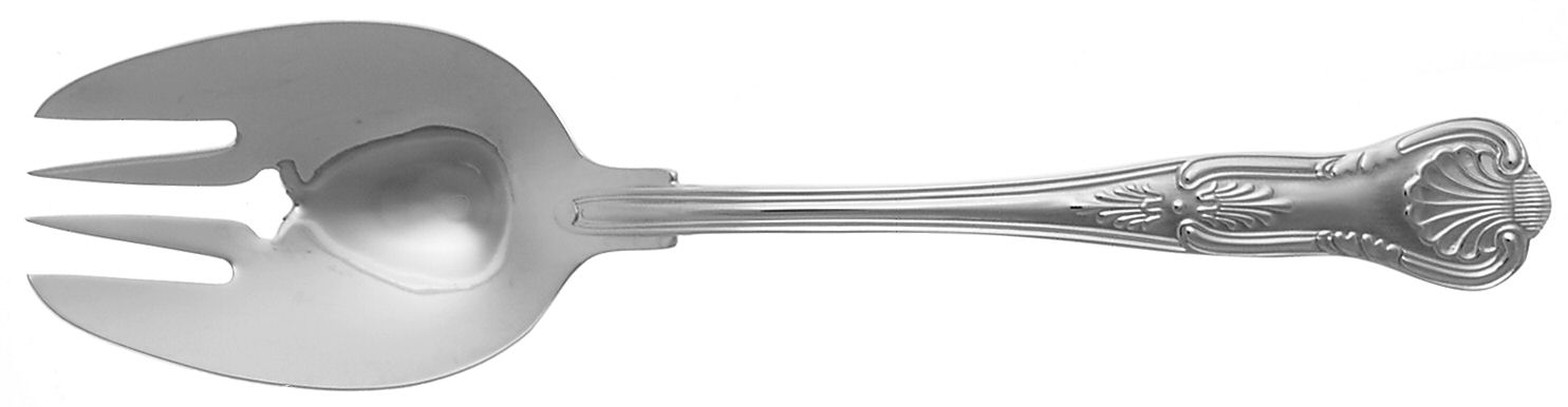 Ashton (Stainless) Solid Salad Serving Fork by Oneida Silver-1