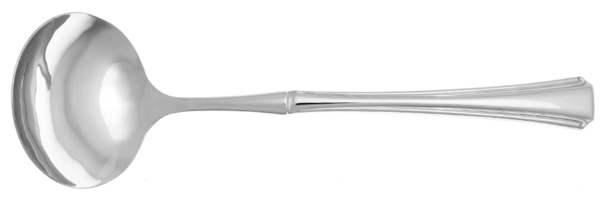 Bordeaux (Stainless) Gravy Ladle with No Spout Stainless Bowl HC by Oneida Silver-1