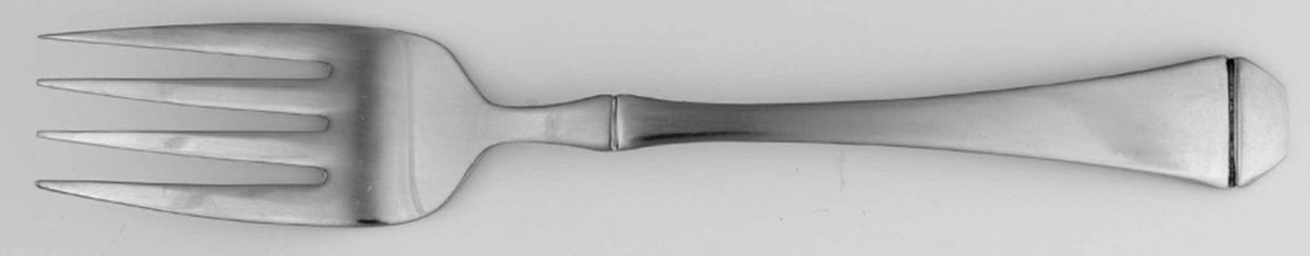 Obsidian (Stainless) Medium Solid Cold Meat Serving Fork by Oneida Silver-1