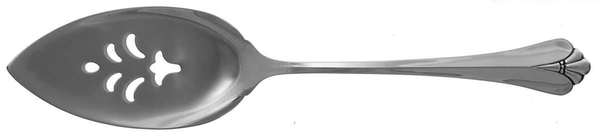 Royal Flute (Silverplate) Solid Pierced Pie Server by Oneida Silver-1