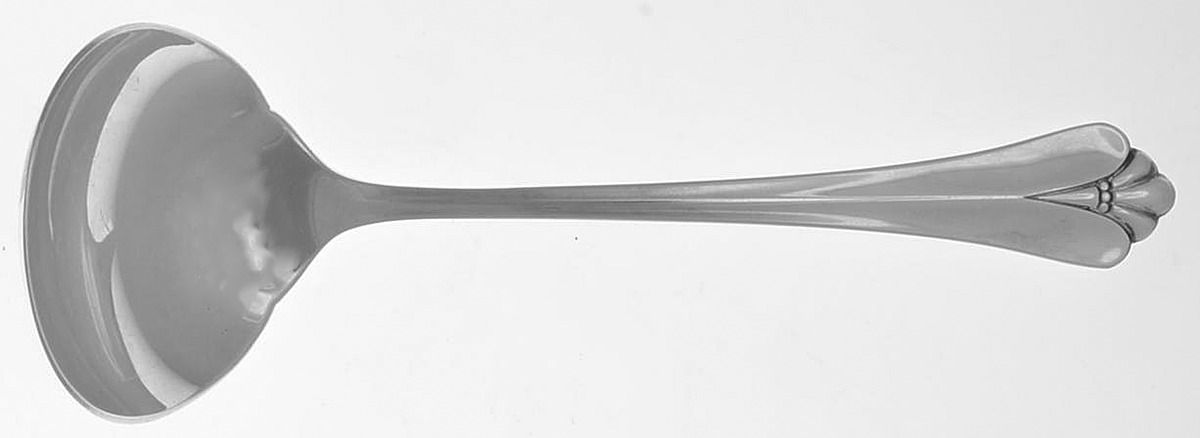 Royal Flute (Silverplate) Solid Gravy Ladle by Oneida Silver-1