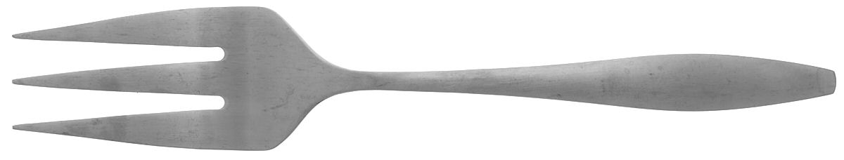 OHS303 (Stainless) Medium Solid Cold Meat Serving Fork by Oneida Silver-1