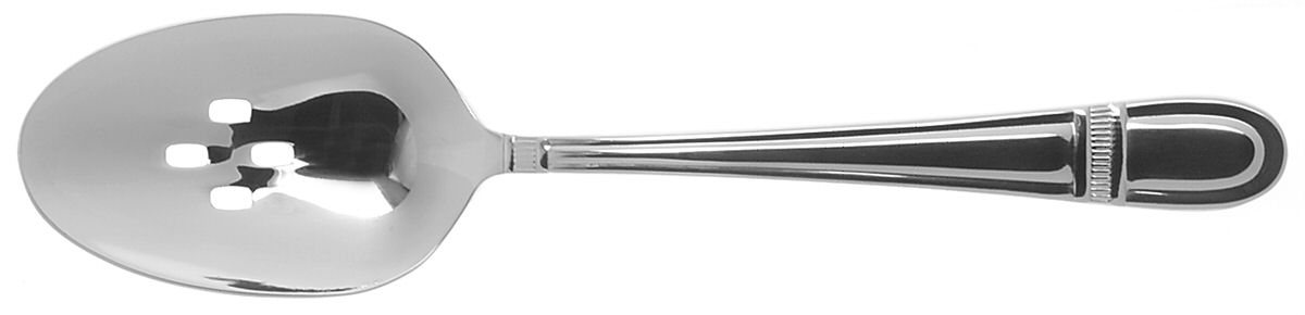 Corbel (Stainless, Glossy) Pierced Tablespoon (Serving Spoon) by Oneida Silver-1