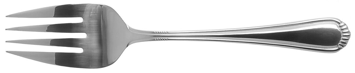 Seaward (Stainless) Medium Solid Cold Meat Serving Fork by Oneida Silver-1