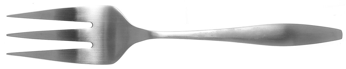 Jasmine (Stainless) Medium Solid Cold Meat Serving Fork by Oneida Silver-1